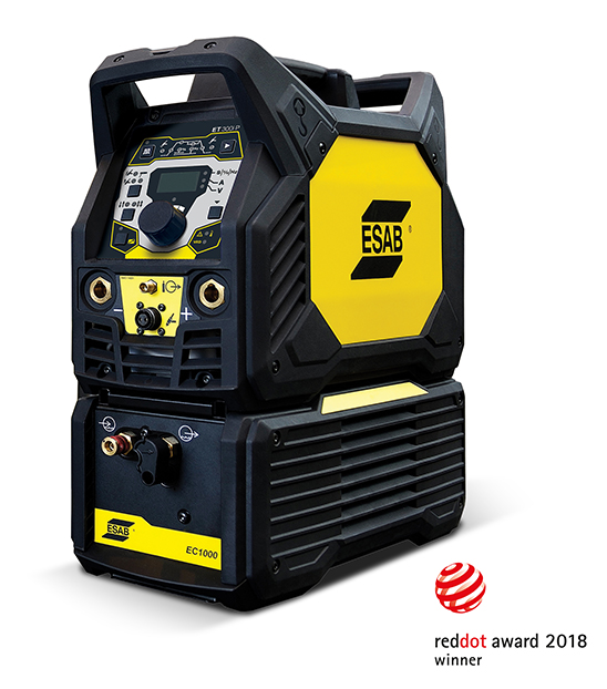 ESAB Renegade™ ET 300IP, WIG-DC Puls und E-Hand-Schweissgerät, erhält den Red Dot Product Design Award